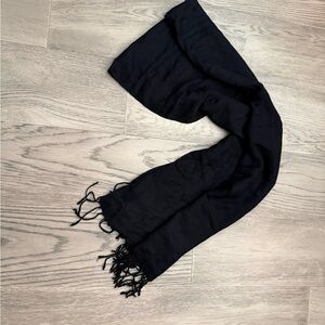Cashmere Black Fringe Shawl